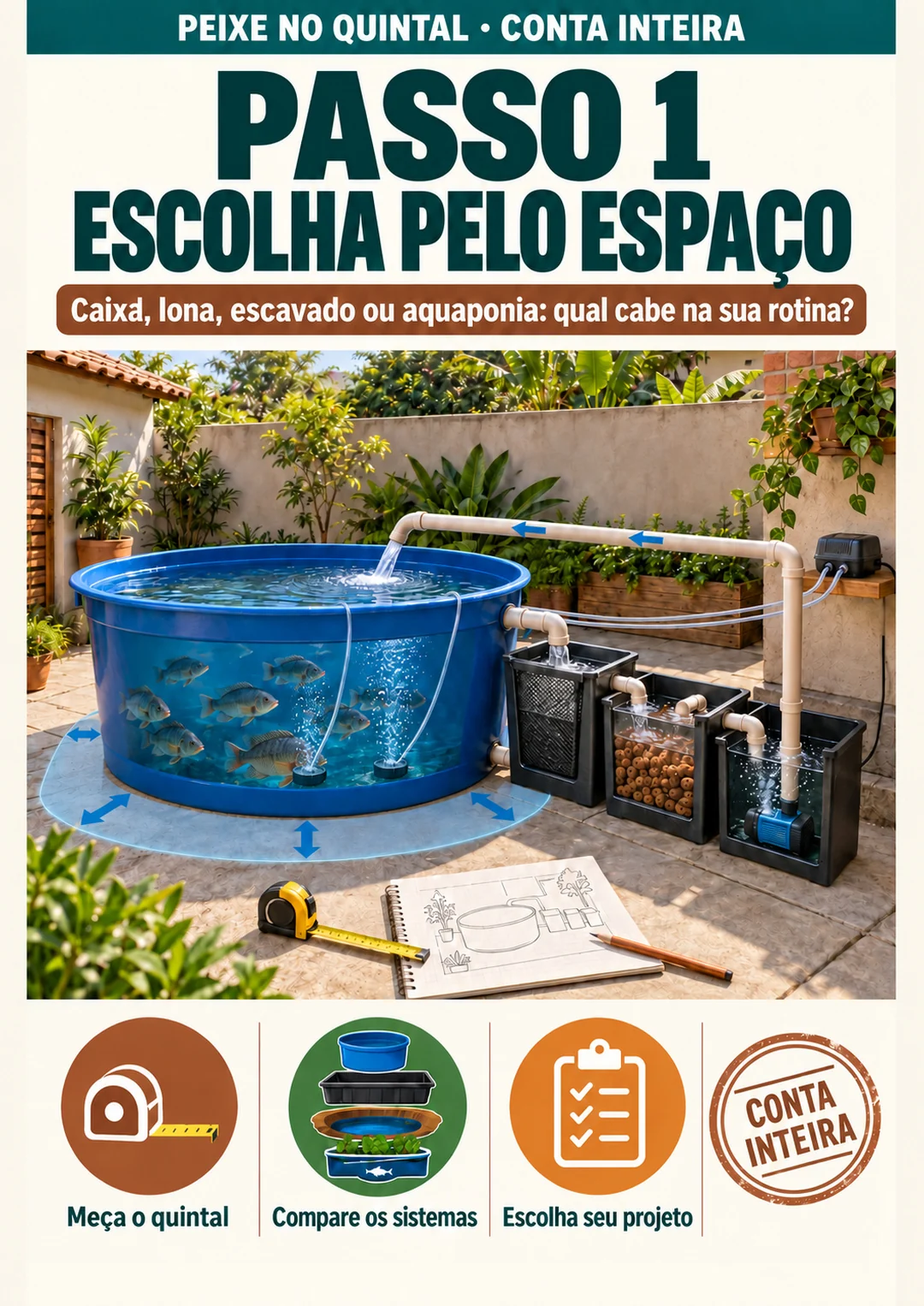 Passo 1: Escolha pelo espaço — página real v2